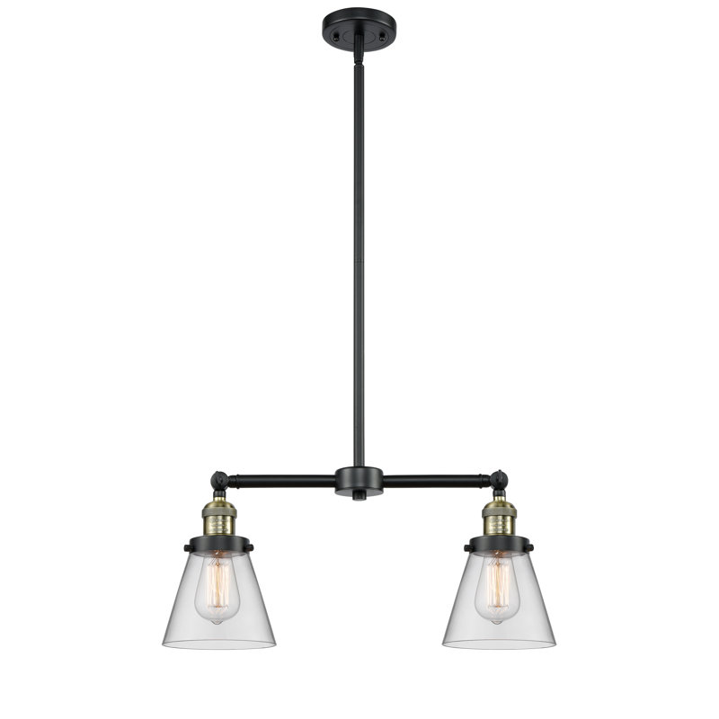 Stonecipher 2 - Light Kitchen Island Pendant, Black Antique Brass, Clear, No Bulb Included