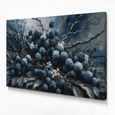 Fruit Sloe Grey Canvas Wall Art