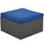 Lit de jour d'extérieur rectangulaire pour patio avec auvent rétractable, siège modulaire en osier avec coussins lavables, cour arrière, porche-725537228