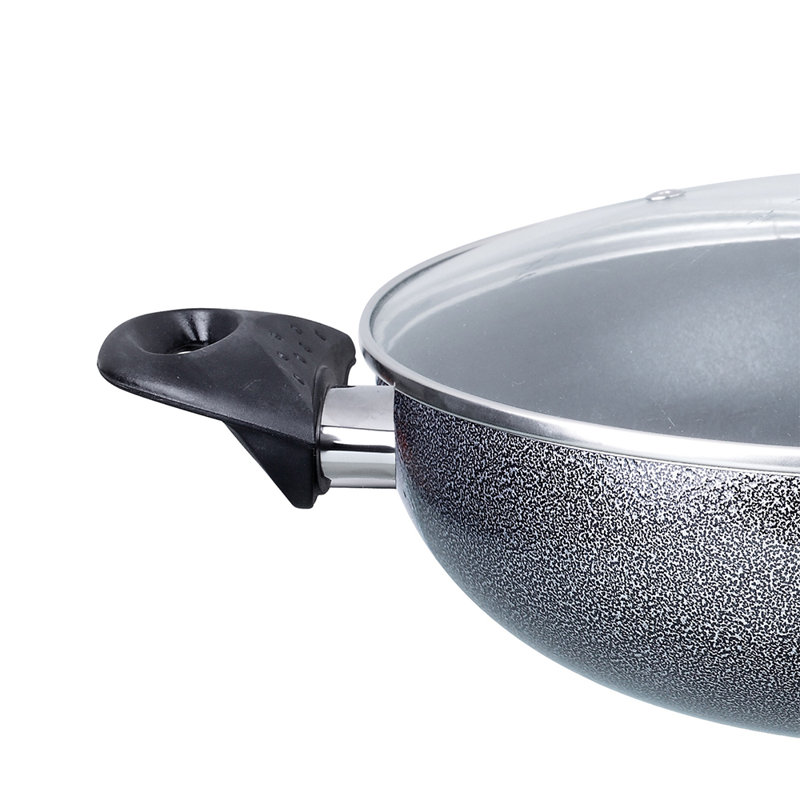 Brentwood 12'' Non-Stick Stainless Steel Wok with Lid