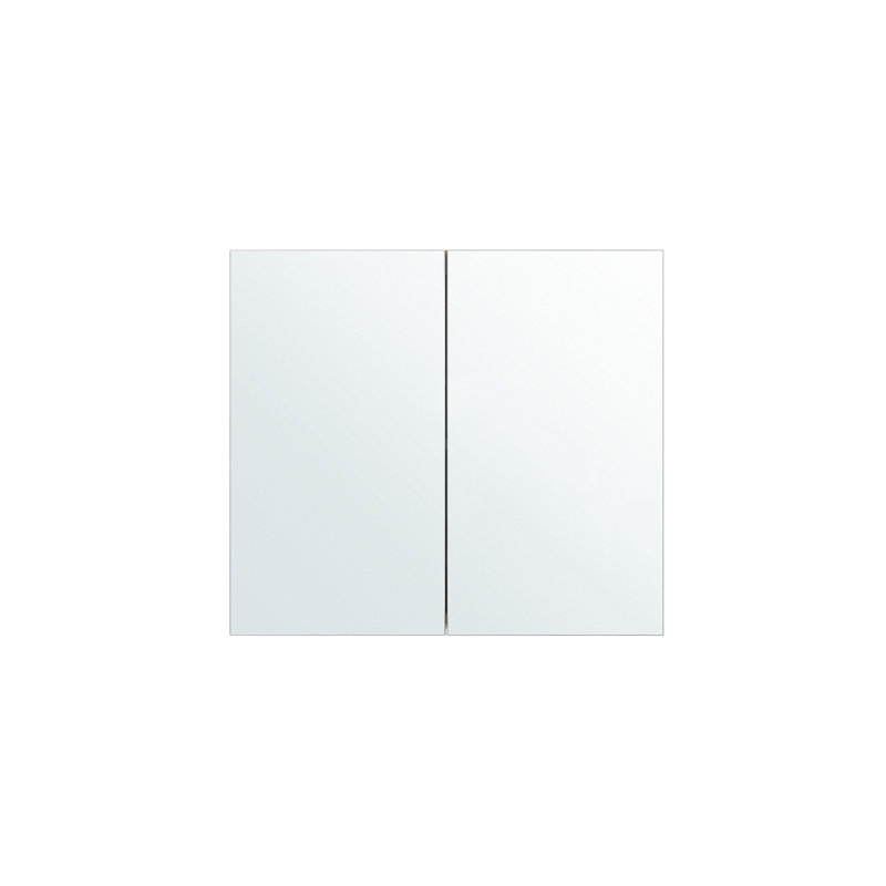 Domanik W H Surface Frameless Medicine Cabinet Mirror 2 Fixed, 80cm H x 70cm W x 14cm D