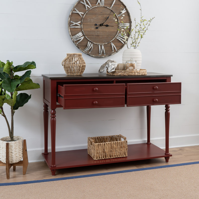 Trimble Red 2 Drawer Buffet, Red