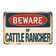 SignMission Beware of Cattle Rancher Sign | Wayfair