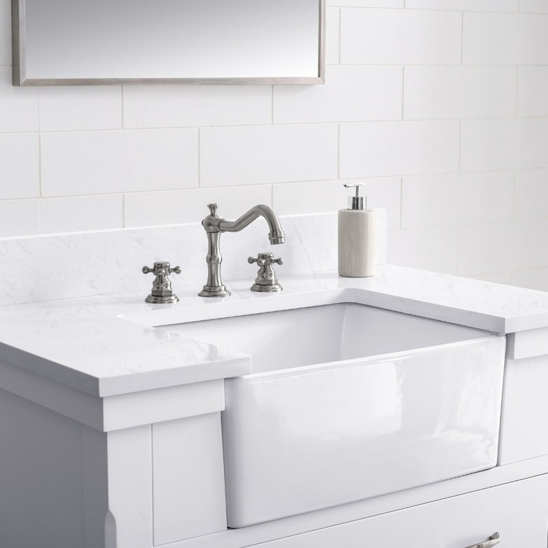 Meuble-lavabo simple 36 po Rosana, Blanc