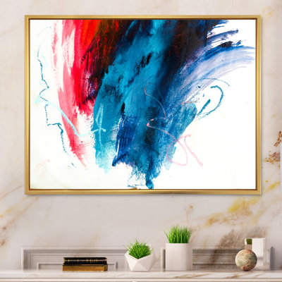 Blue Flights Again Red - Print on Canvas