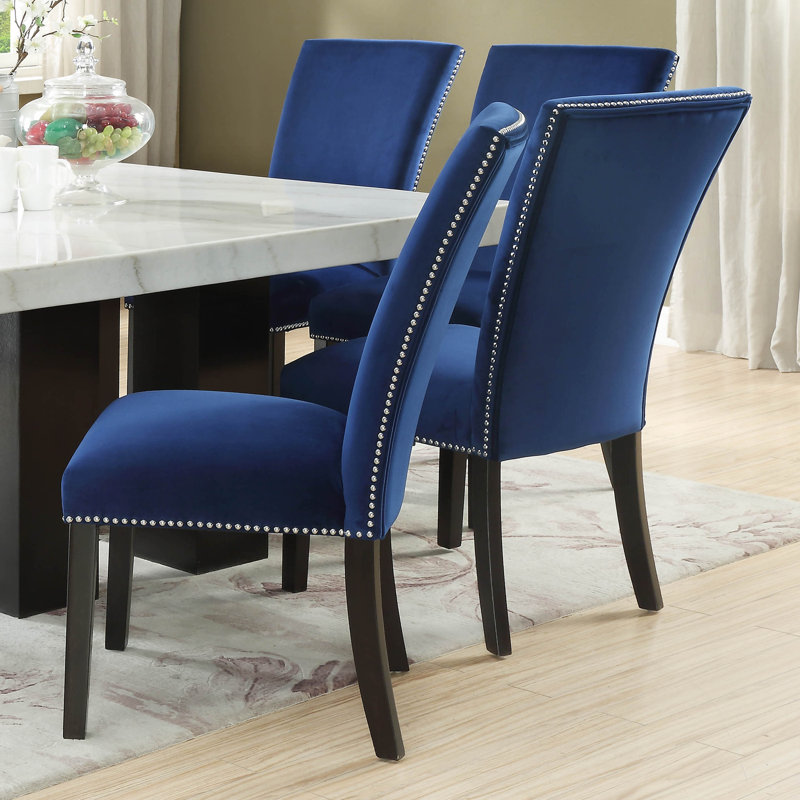 Anxhela 18'' H Velvet Upholstered Dining Chair