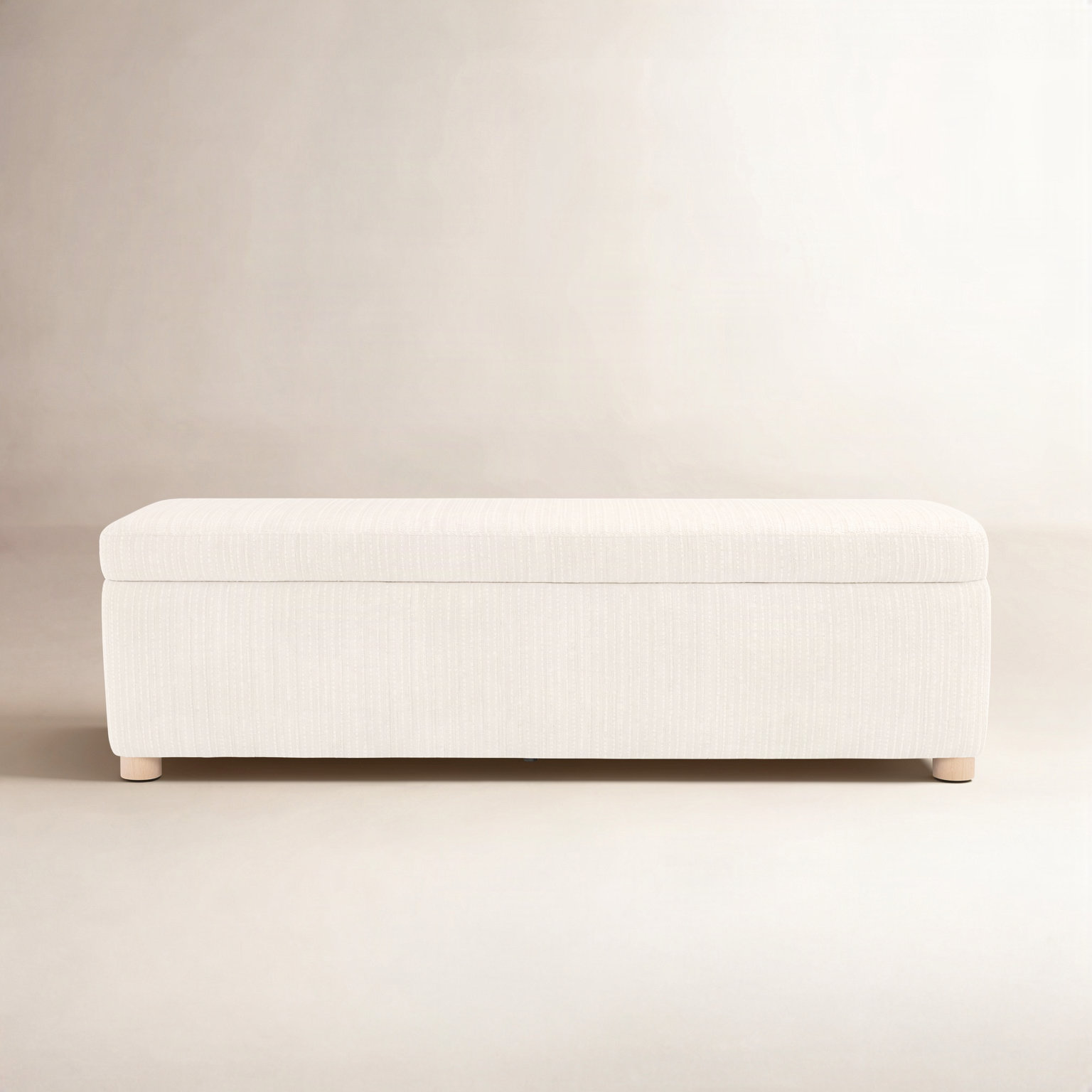 57" Bedroom Bench, Beige