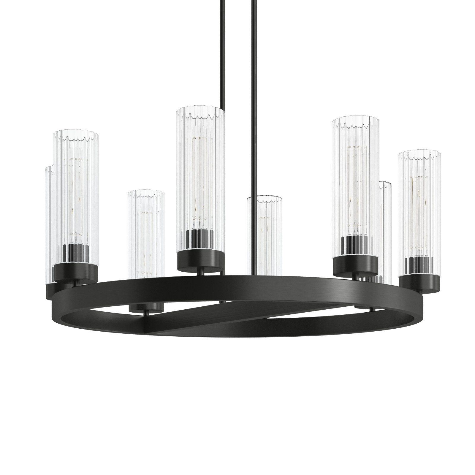 Dominique 8 - Light Metal Dimmable Chandelier