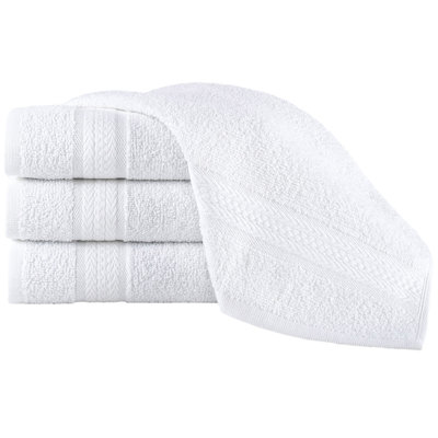 Ensemble de débarbouillettes en coton turc à séchage rapide 4 pièces, débarbouillettes 13 x 13