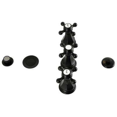 Robinet de bidet espacé vertical