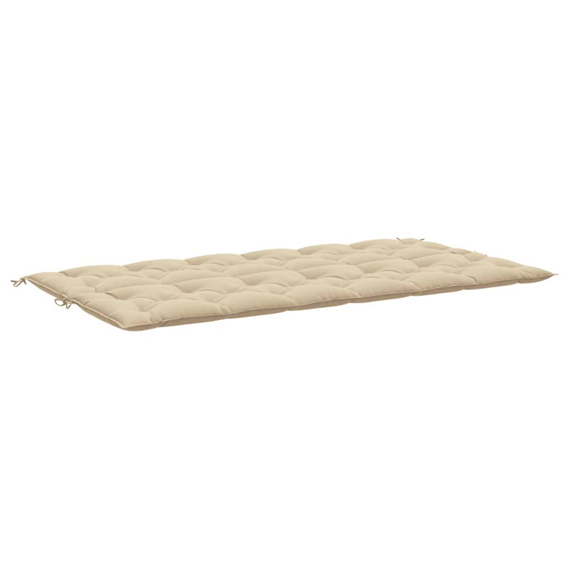 Garden Bench Cushion Set of 2 Beige Oxford Fabric 100 Percent Polyester Outdoor Bench Cushions, 19.7" H x 78.7" W x 2.8" D