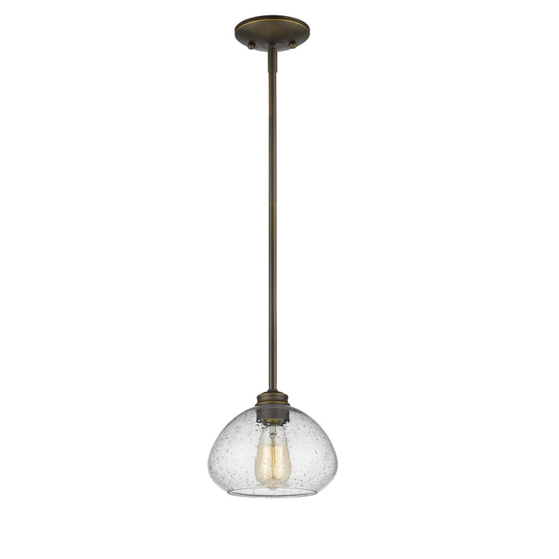Reichert 1 - Light Single Pendant, 6.5" H x 8" W x 8" D, Olde Bronze