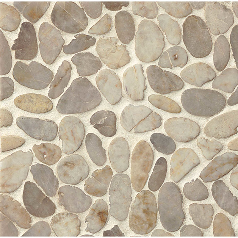 Carreau de mosaïque pour mur et plancher en pierre naturelle de taille aléatoire Hemisphere
