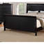 Moderne 1pièce lit simple lit-bateau design tête de lit pied de lit contreplaqué 1pc cadre de lit Louis Phillippe mobilier de chambre-665542455-665542453