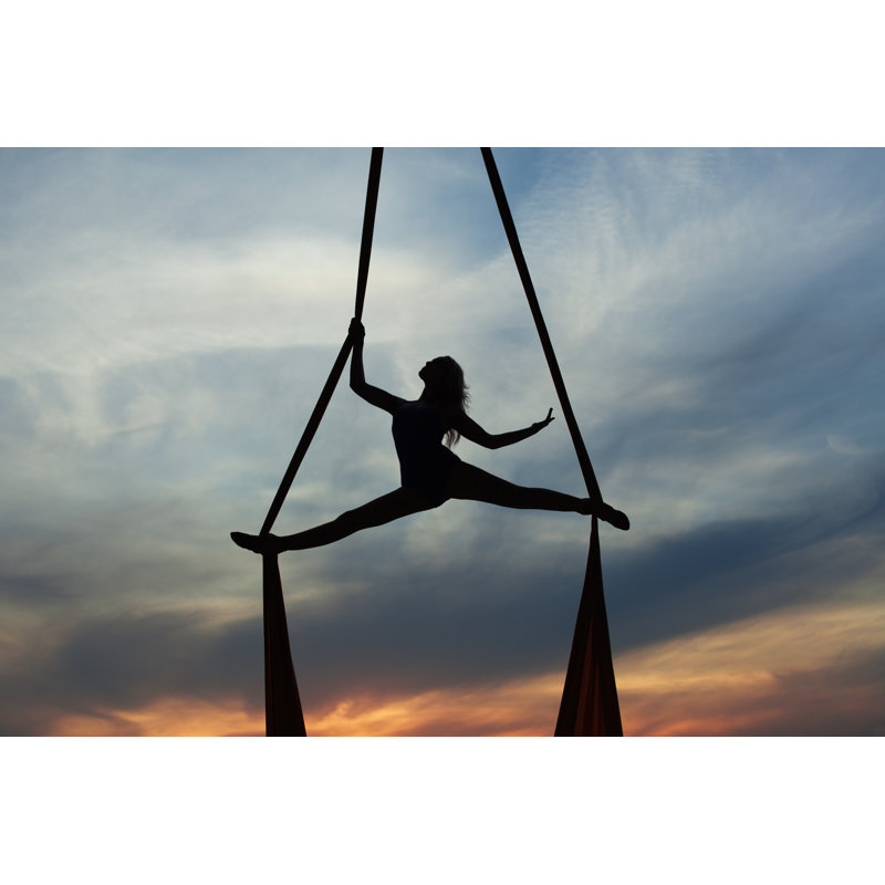 Woman Practicing Acrobatics - Wrapped Canvas Print, 20cm H x 30cm W x 3.8cm D