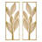Golden Leaf Wall Décor Set, Metal Wall Art Decor