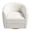 Chaise pivotante moderne en velours foncé Elise-734221942