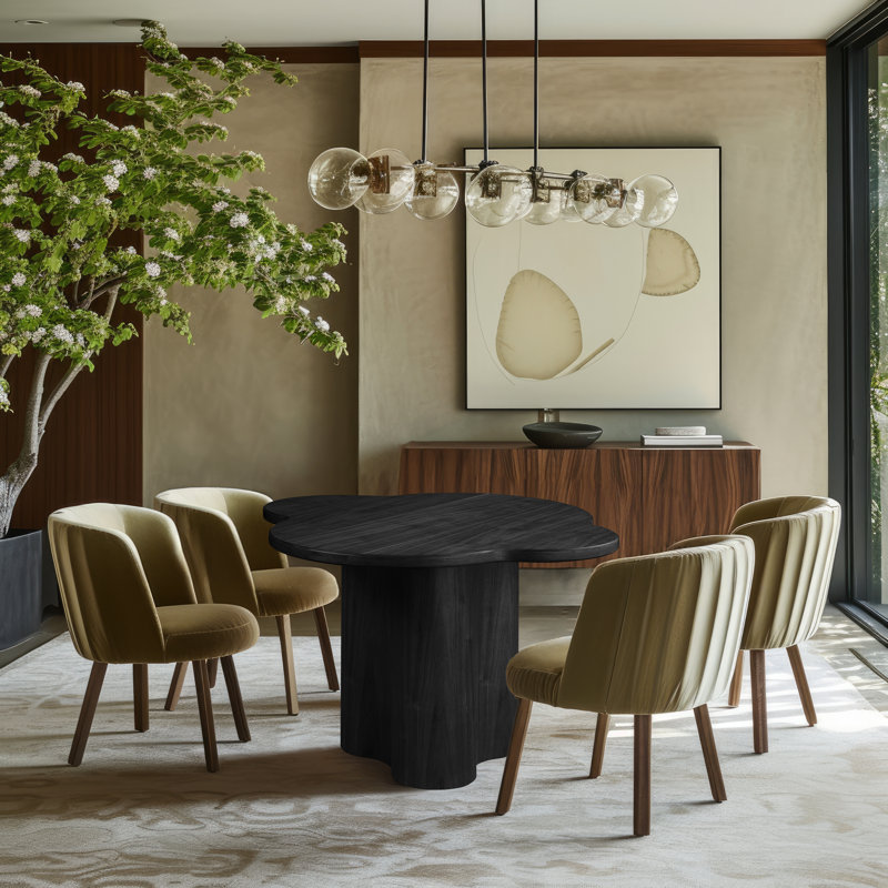 Ismat Dining Table, Black