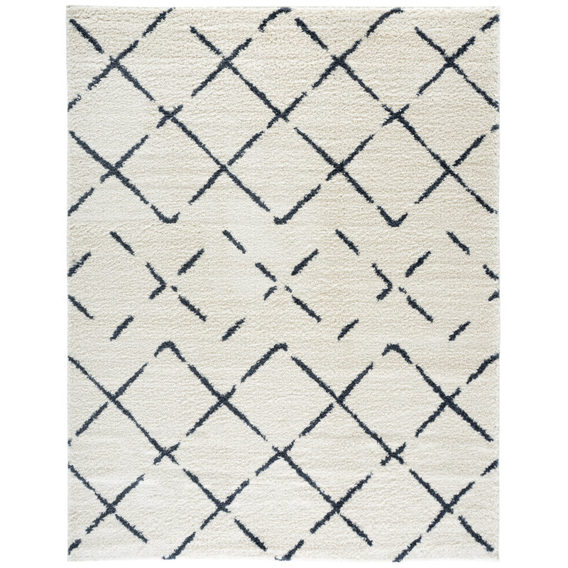 Arizona Shag Performance Abstract Indoor Rug, Rectangle 8' x 10'