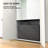 8 Ft Black Plastic Rectangular Folding Table Portable Long Table
