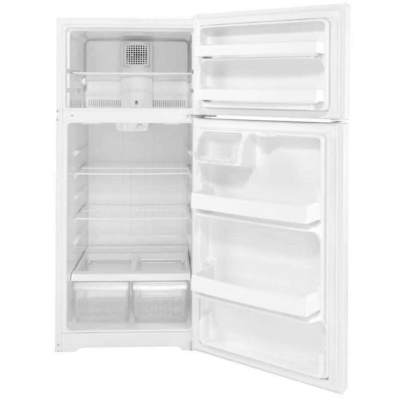Réfrigérateur à congélateur supérieur 28 po 16,6 pi³, Blanc