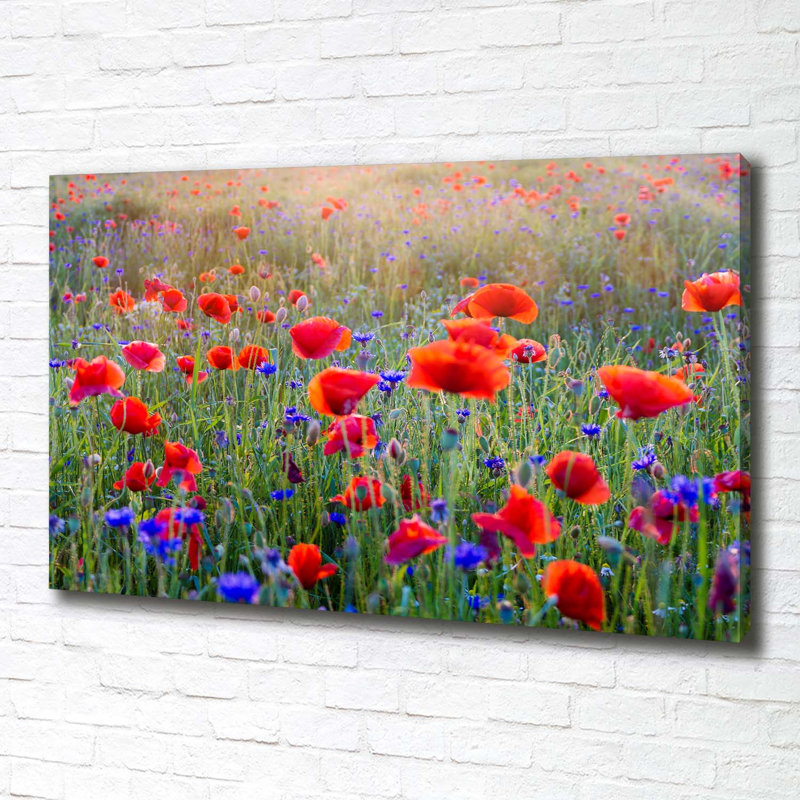 Field Flowers - Wrapped Canvas Print