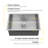 Undermount 16 Guage Kitchen Sink With Stainless Steel Accessories-126561838