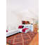 Tapisserie rouge Oliwia kilim 6 pi 5 po x 11 pi 2 po