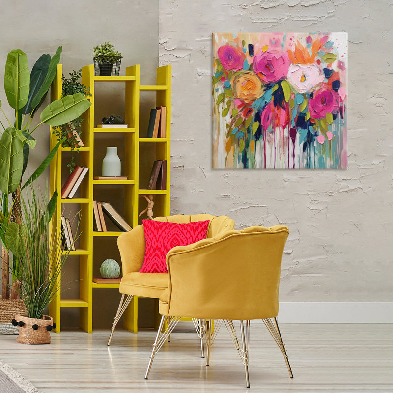 Urban Paint Bouquet Canvas Wall Art by Irena Orlov , 30" H x 30" W