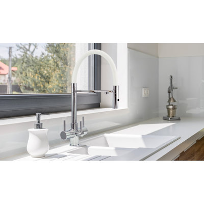 Lonan Pull Out Twin Lever Monobloc Tap