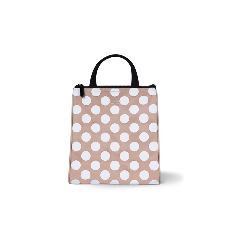 Lunch Bag, White Dot 