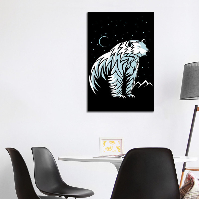 Tribal Polar Bear by Alberto Perez - Wrapped Canvas Print, 101.6 cm H x 66.04 cm W