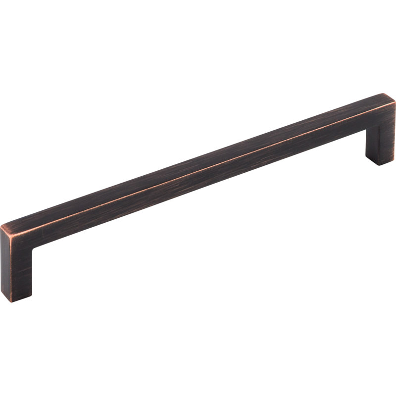 Square Bar pull, Tuscan Bronze, 7 9/16" Center to Center