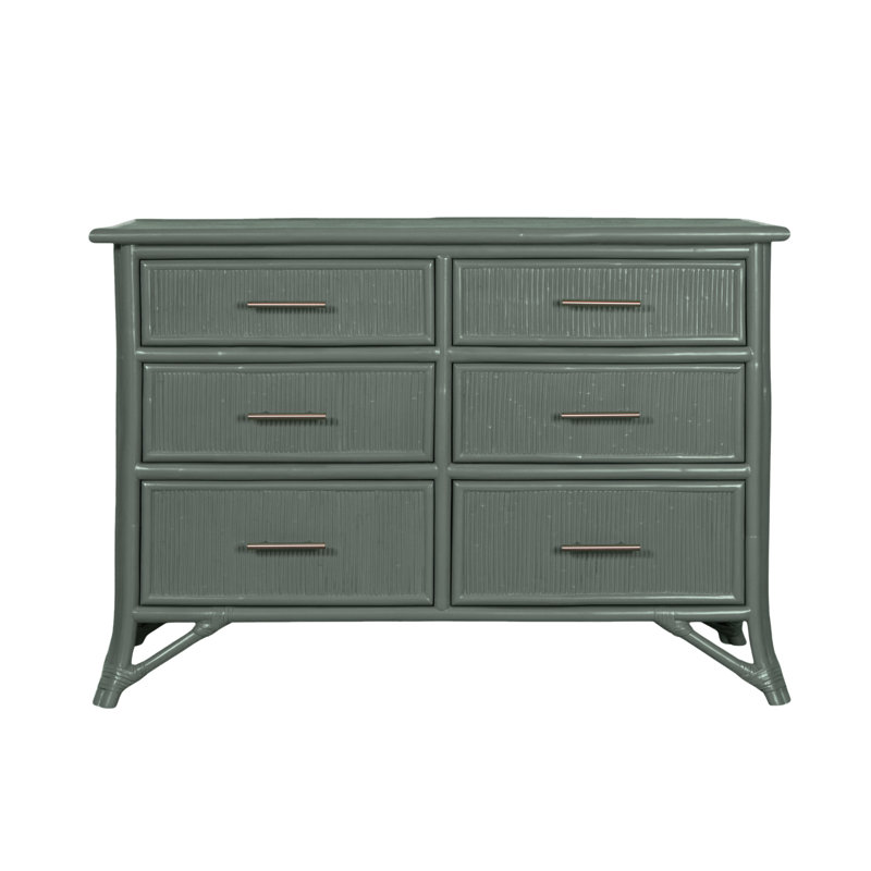 Bermuda 6 - Drawer Dresser, Evergreen