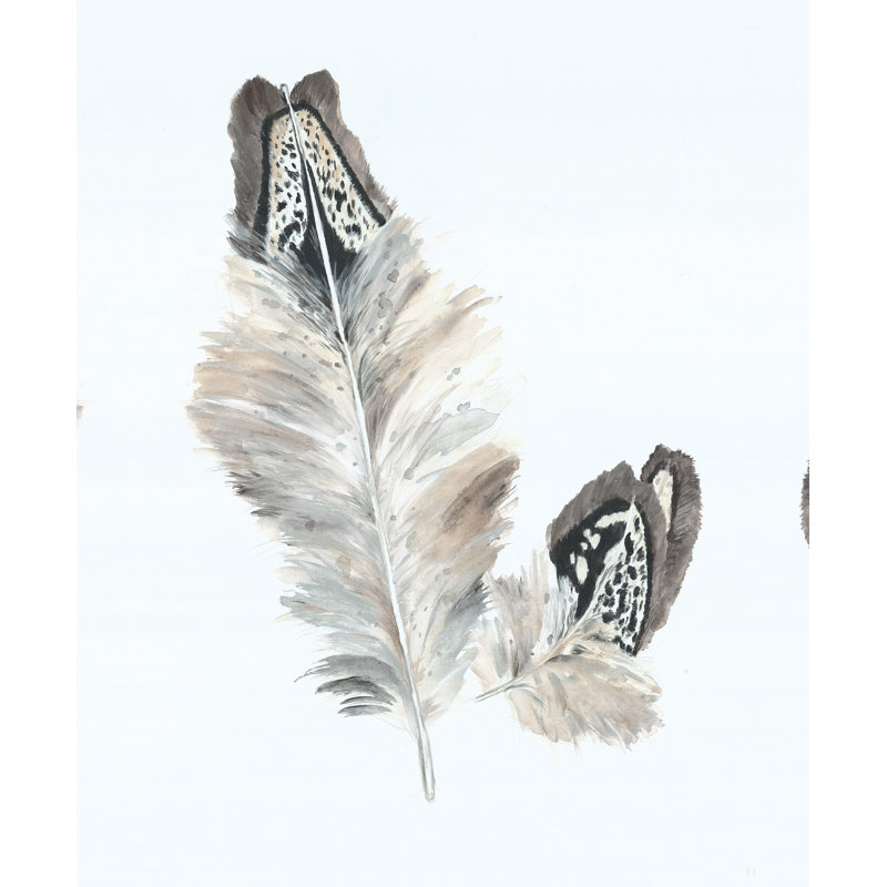 Feather - Painting Print, 122cm H x 81cm W, Wrapped Canvas