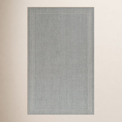 Patton Light Blue Hand-Loomed Wool Rug