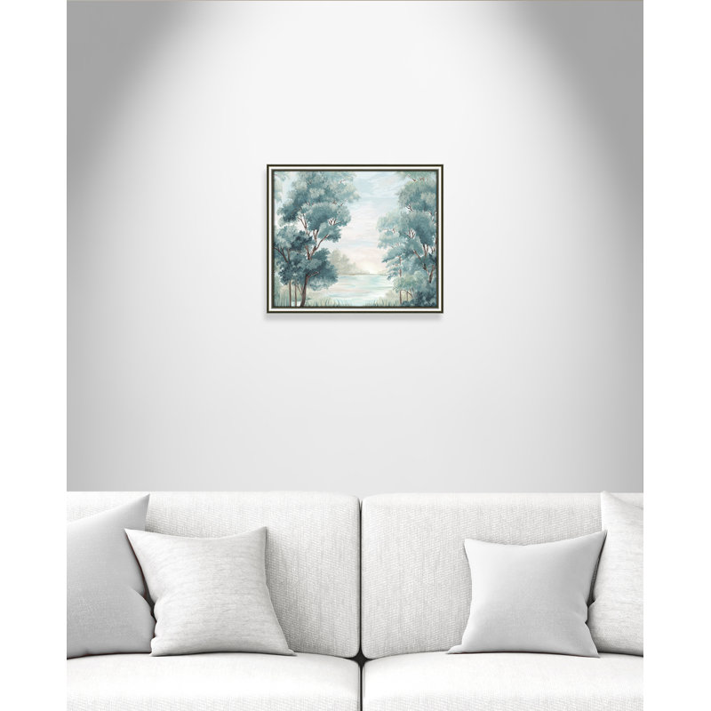 LeeRoy - Peinture encadrée, Encadrement argenté, H 17,25 po x l 20,25 po x P 0,87 po