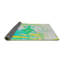 Tapis vert/jaune tissé à la machine-666735494