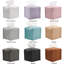 Tissue Box Cover Holder Square With Bottom Belt Decorative Organizer For Tabletop Bathroom Car Office Beige