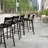 Jazavian Modern Commercial Grade 2 Slat Indoor/Outdoor Steel Bar Stool-1734209457