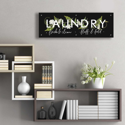 «Laundry Laundry» par House Fenway - Art textuel panoramique sans cadre