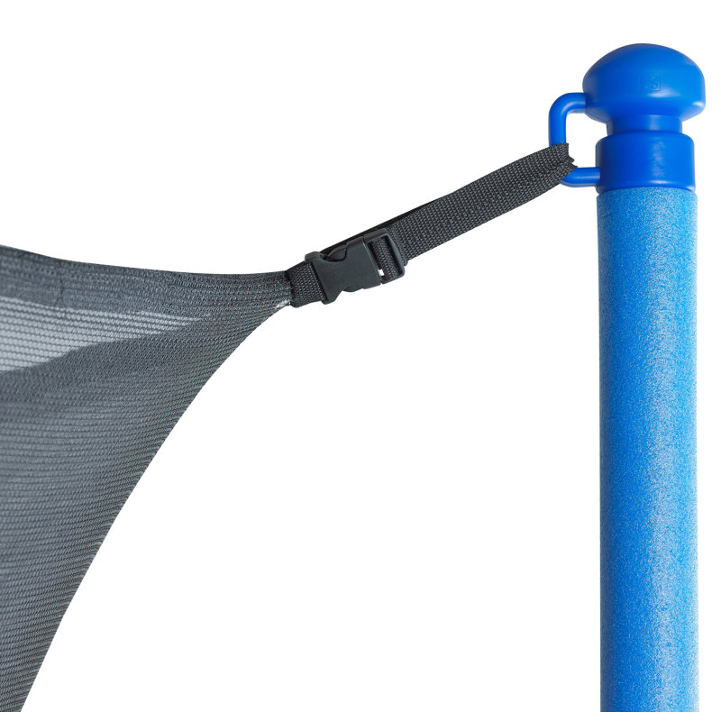 Trampoline Replacement Enclosure Surround Safety Inside Net for 15ft Frame using 6 Straight Poles