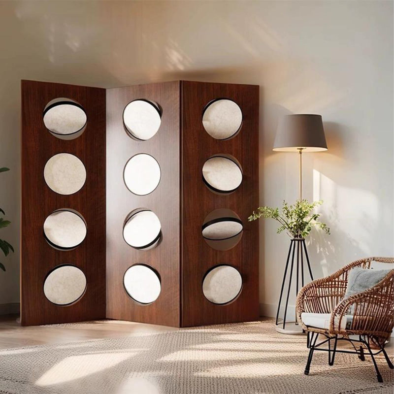 Cloison 3 pièces 3 panneaux, H 74,8 po x l 59,06 po x P 1,97 po