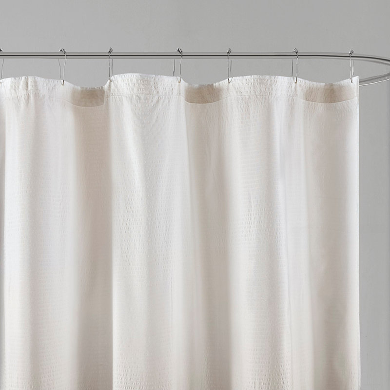 Classic Woven Jacquard Elegance Shower Curtain, Taupe