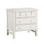 Table de chevet avec 4 tiroirs de rangement Georgina - Blanc antique-629878109