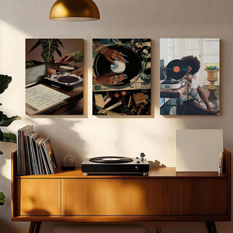 3 Piece Wrapped Canvas Print, 60cm H x 40cm W