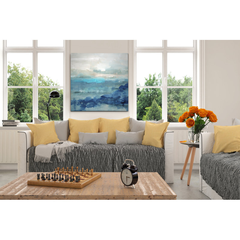 Sea Swell I - peinture, H 24 po x l 24 po x P 1,5 po, Toile tendue