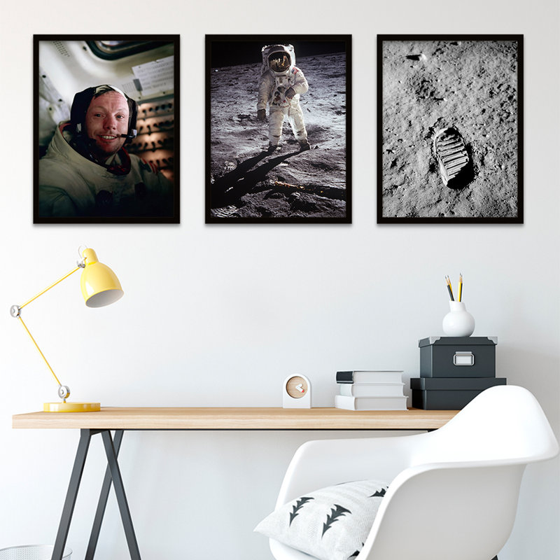 Nasa Apollo 11 Space Armstrong 50Th Anniversary - 3 Piece Print Set