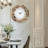 Kindalyn Round Mirrored Wall Clock with Crushed Diamond Inlay-2146408667-2138531469