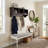 Shaker Cottage Wall-Mounted Coat Rack with Cubbies and Hooks, Chocolate-349684283